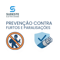Ícones de prevenção contra furtos com cabo de alumínio protegido por escudo e sinal de proibido
