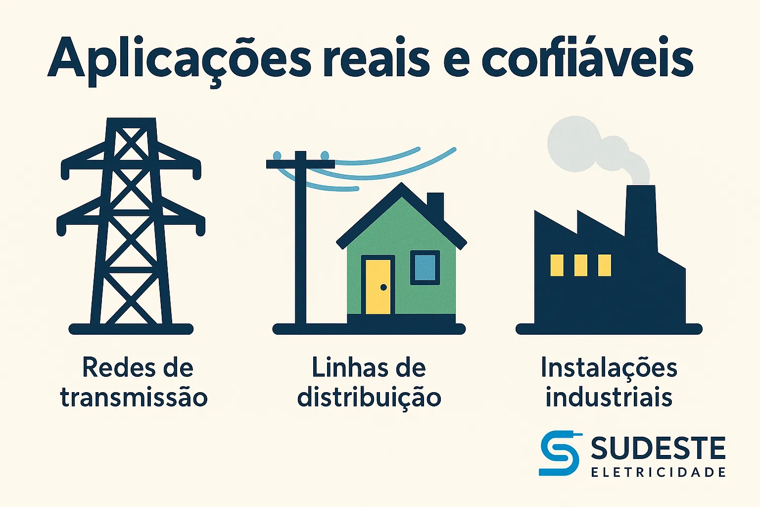 Aplicações reais com cabos de alumínio – Sudeste Eletricidade