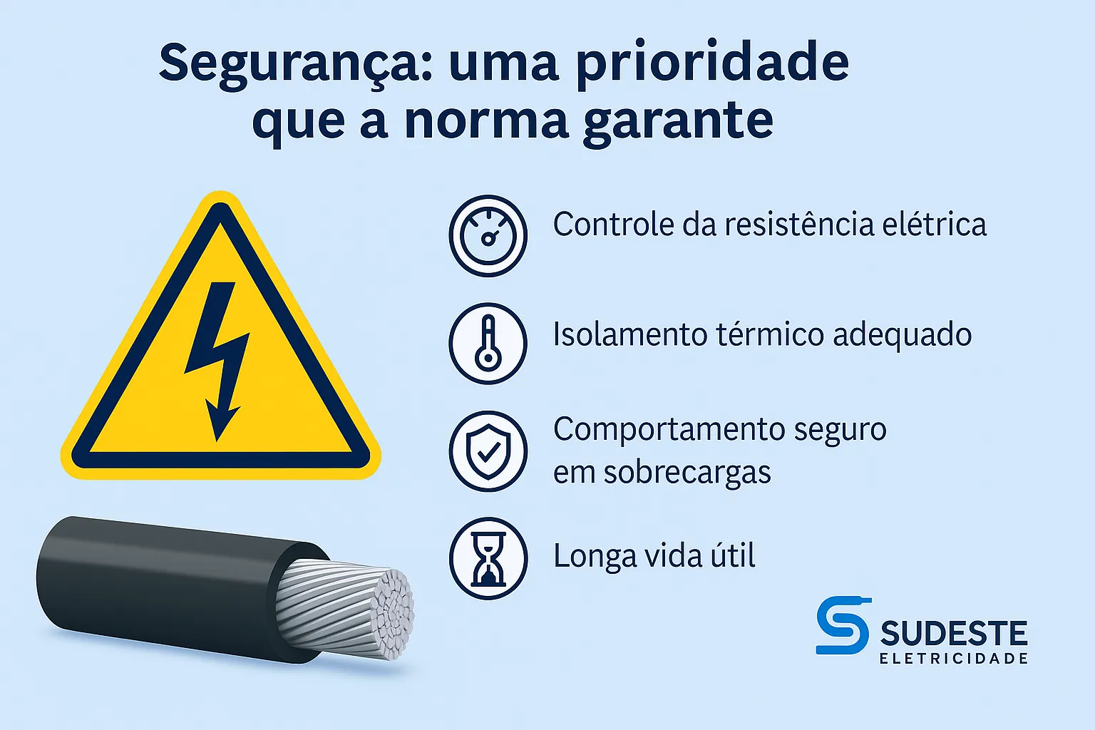 Infográfico sobre segurança garantida pelas normas técnicas